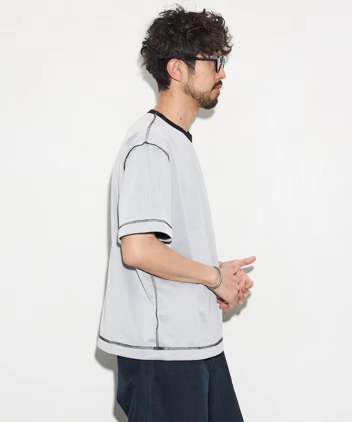 Relaxed Fit Reversible Cardboard Short Sleeve T-Shirt / Color Design