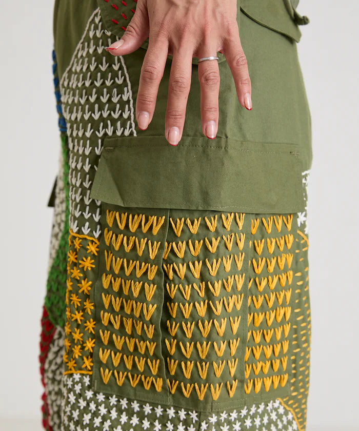 Vintage Hand-Stitched Remake Military Pants
