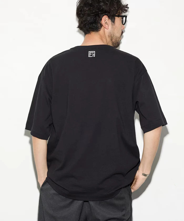 6oz Front Logo Print Crew Neck T-Shirt / Back Print T-Shirt PRINT BURGER