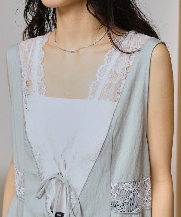 Switch Race Vintage Satin Ribbon Vest [Limited Release]