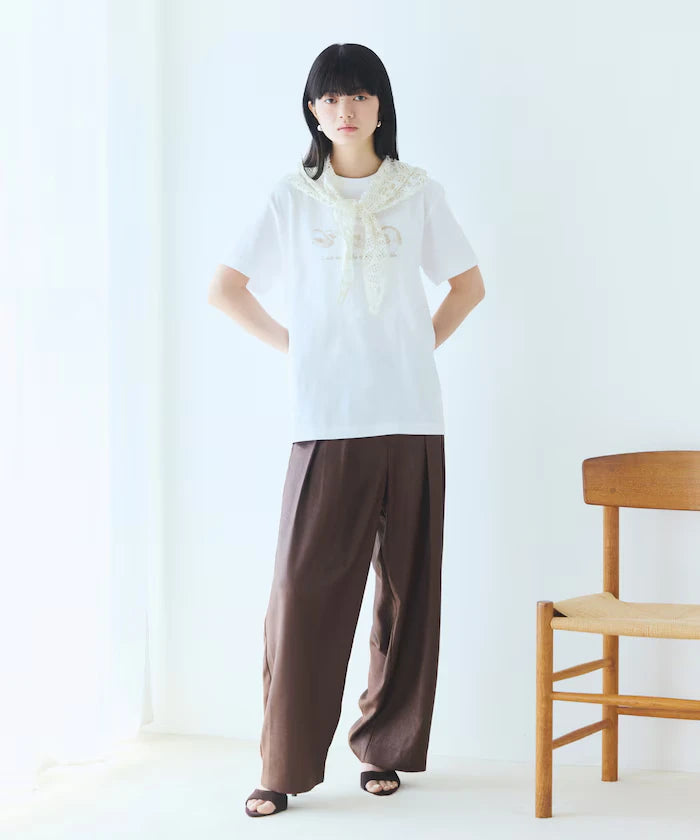 Comfortable Shell Print Crew Neck T-Shirt