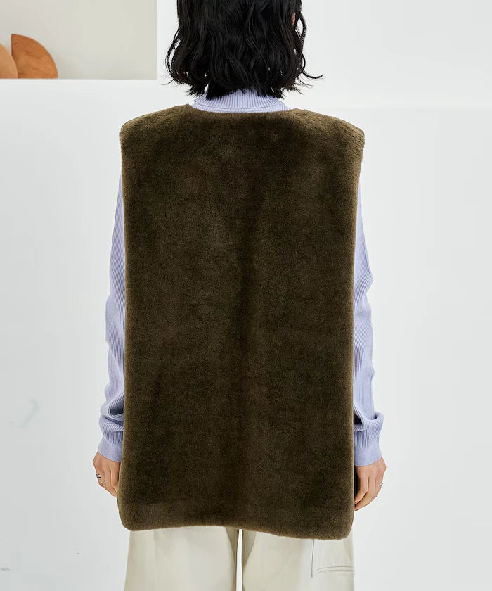 Multiway Boa Vest Coat