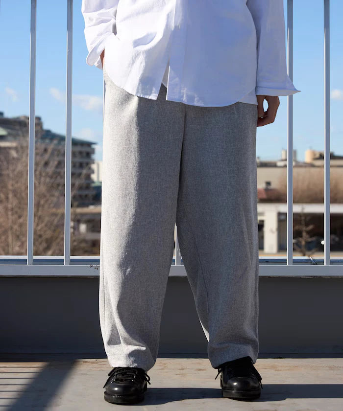 Dry Touch Summer Tweed Spindle Easy Wide Pants