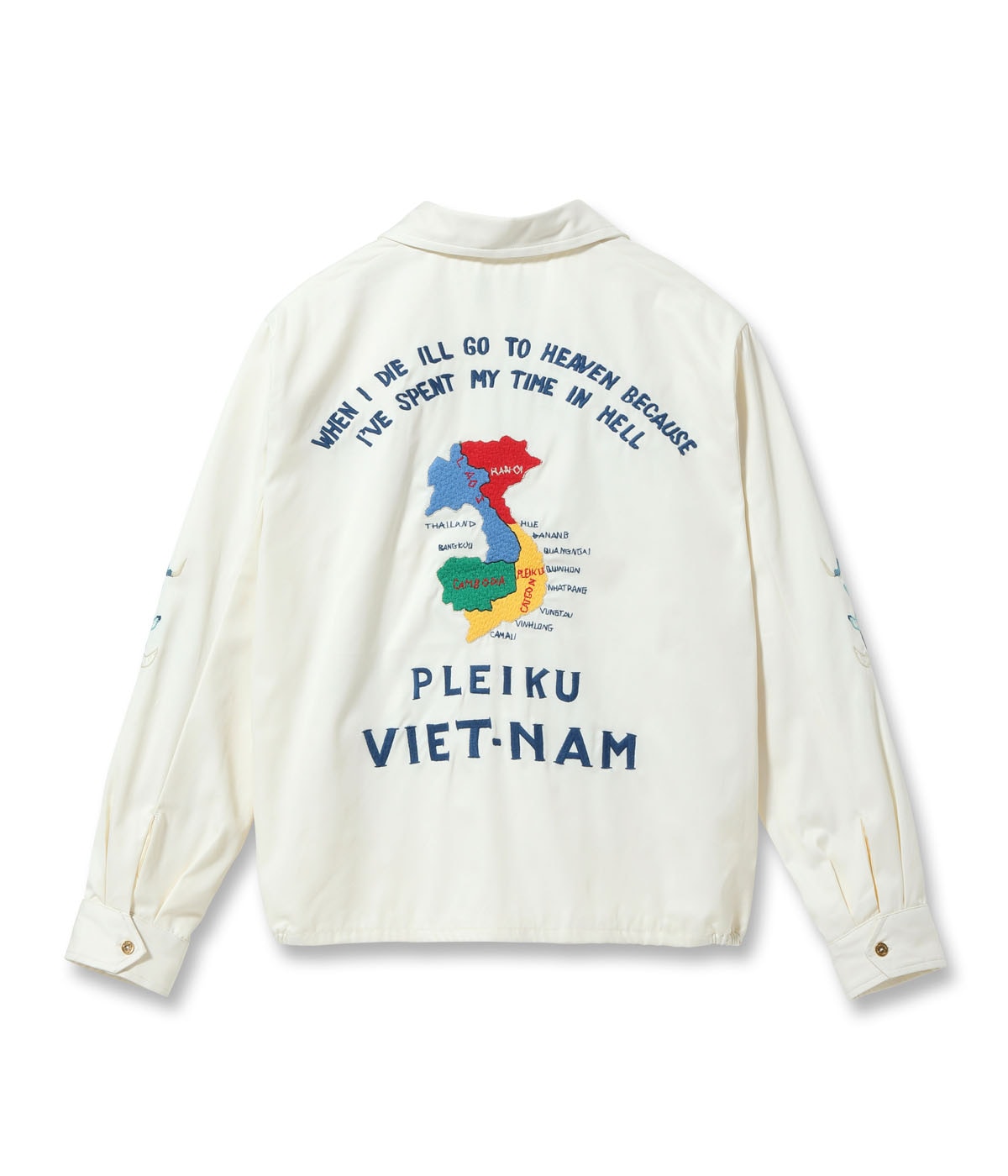 Mid 1960s Style Cotton Vietnam Jacket “VIETNAM MAP”