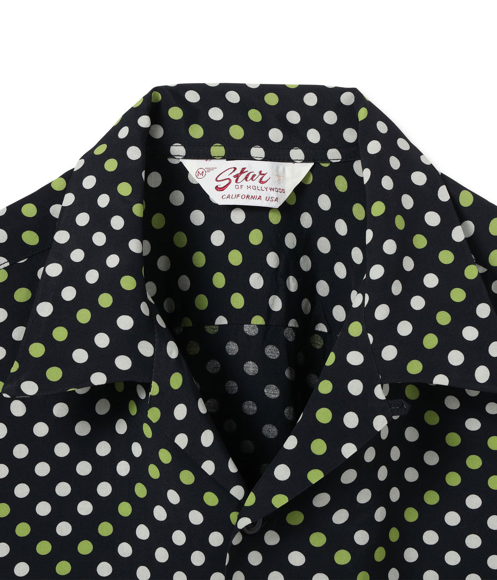 High Density Rayon Open Shirt "Polka Dot"
