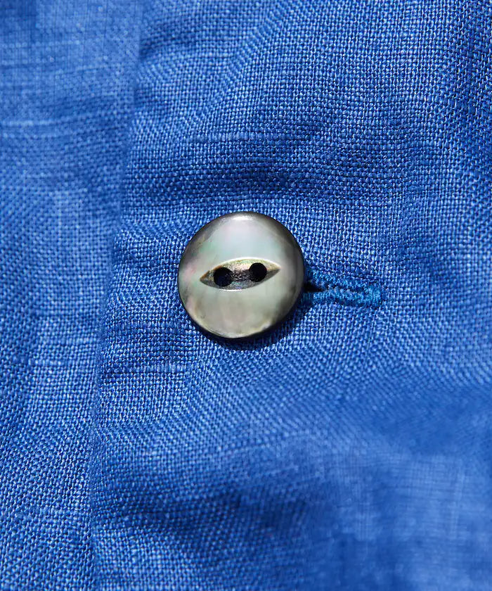 Linen Open Collar Shirt