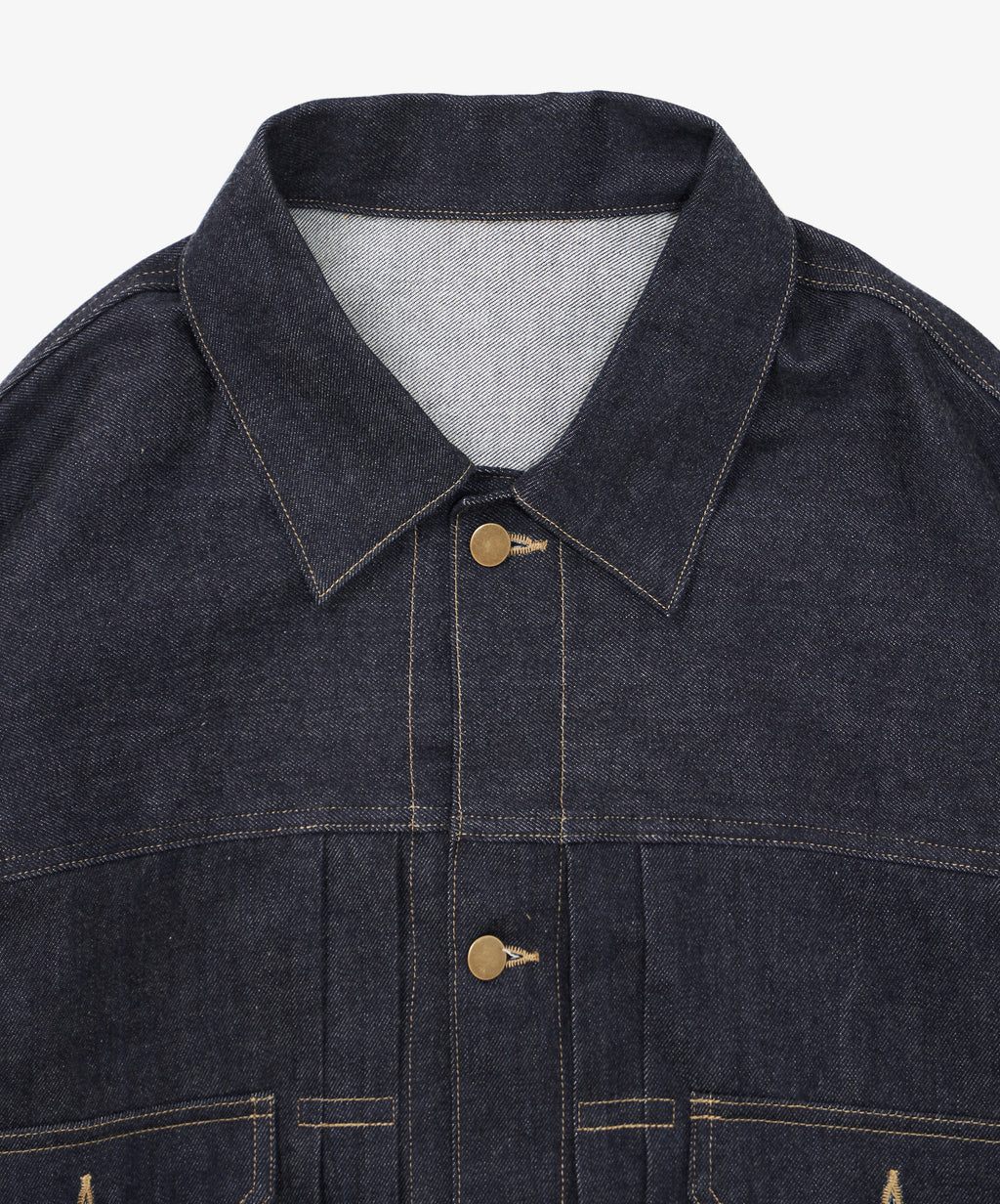 trucker jacket denim one wash