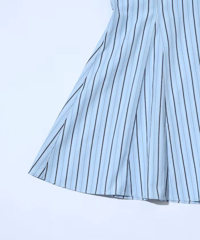 Flare Silhouette Skipper Balloon Sleeve Shirt