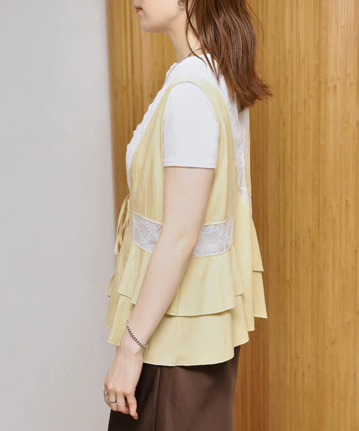 Switch Race Vintage Satin Ribbon Vest [Limited Release]