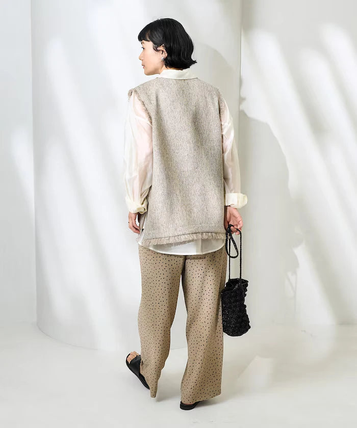 V-Neck Summer Tweed Vest