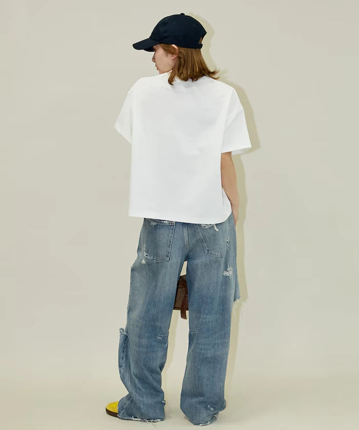 <contact cool> Cool Ponte Henry Neck T-Shirt Limited Release