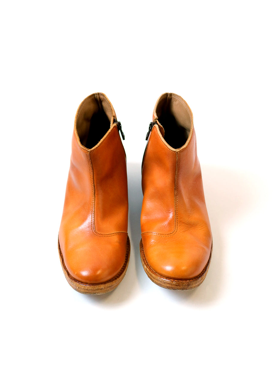 Dyeing Leather Short Boots