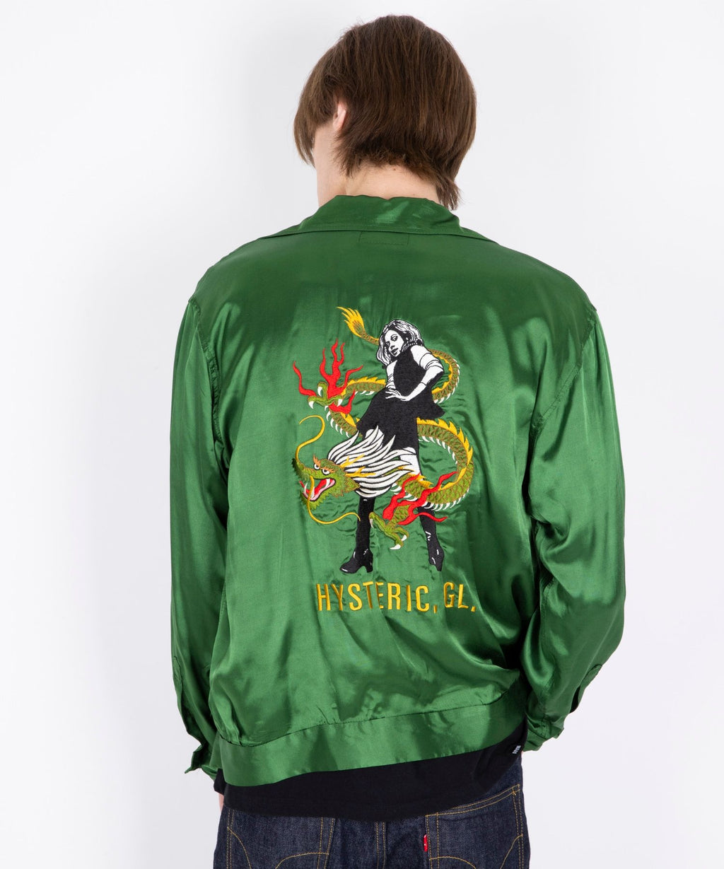 DRAGON FLAME Embroidered Souvenir Shirt
