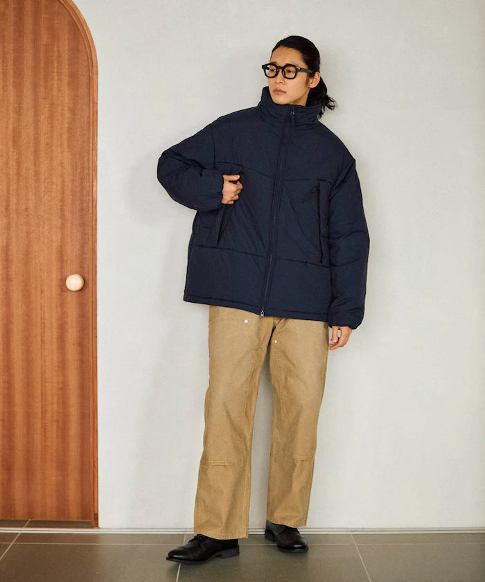 PRIMALOFT PUFF JACKET / Primaloft Stand Collar Puff Jacket / Insulated Blouson
