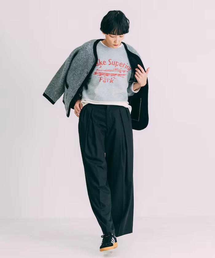 Tuck Wide Slacks Pants