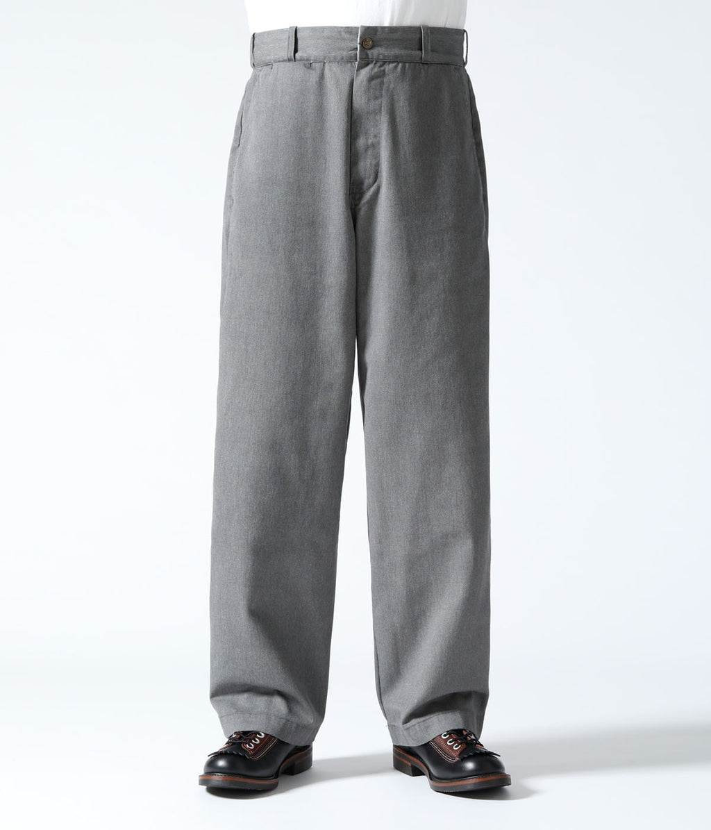 TUF-NUT T/C WIDE WORK TROUSERS AGING MODEL