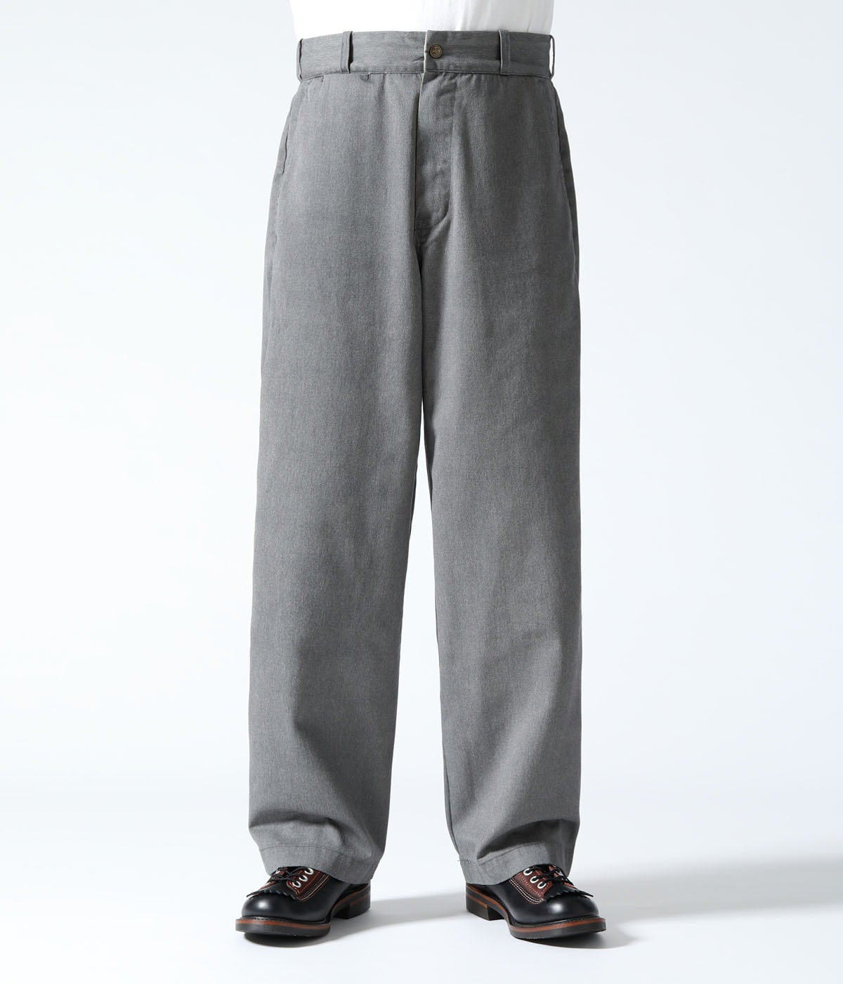 TUF-NUT T/C WIDE WORK TROUSERS AGING MODEL