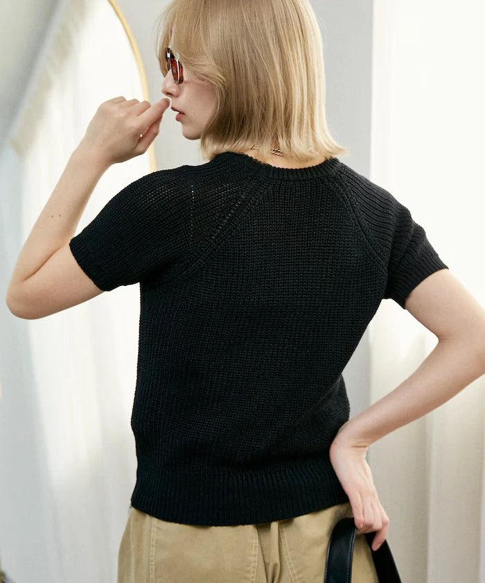 Compact Summer Knit with Purl Stitch - Limited Expansion