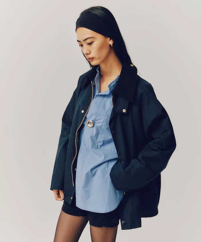 Oversized Long Sleeve Brooch Shirt