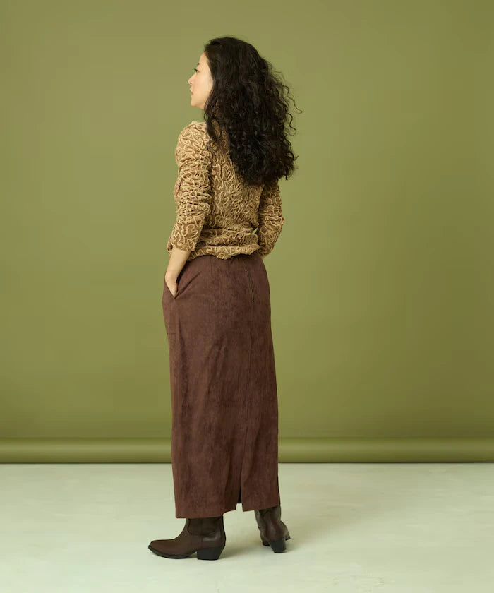Mesh Velour Top