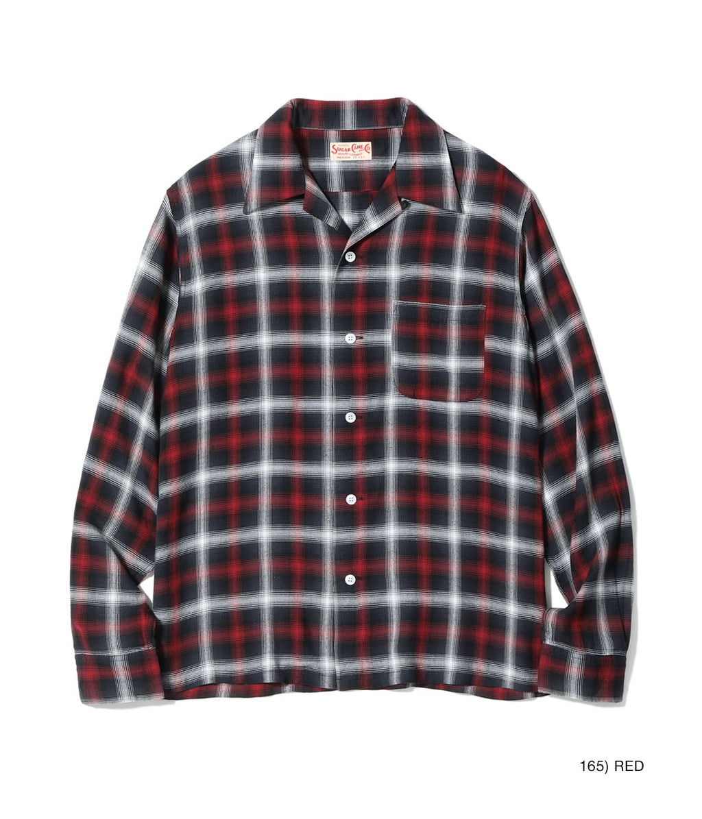 Rayon Ombre Check Open Shirt