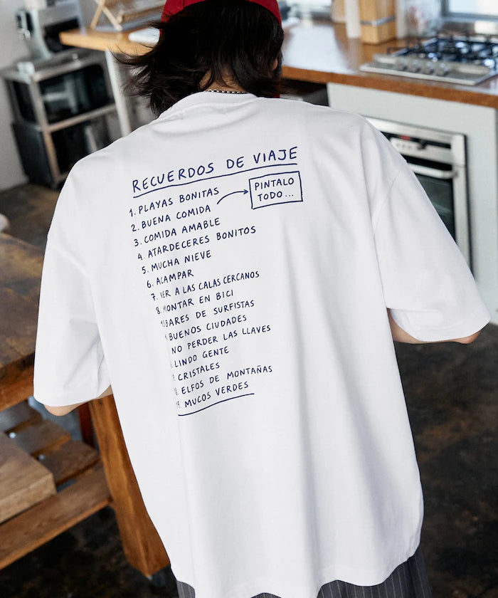 Love Pop Studio Travel Note Typography T-Shirt