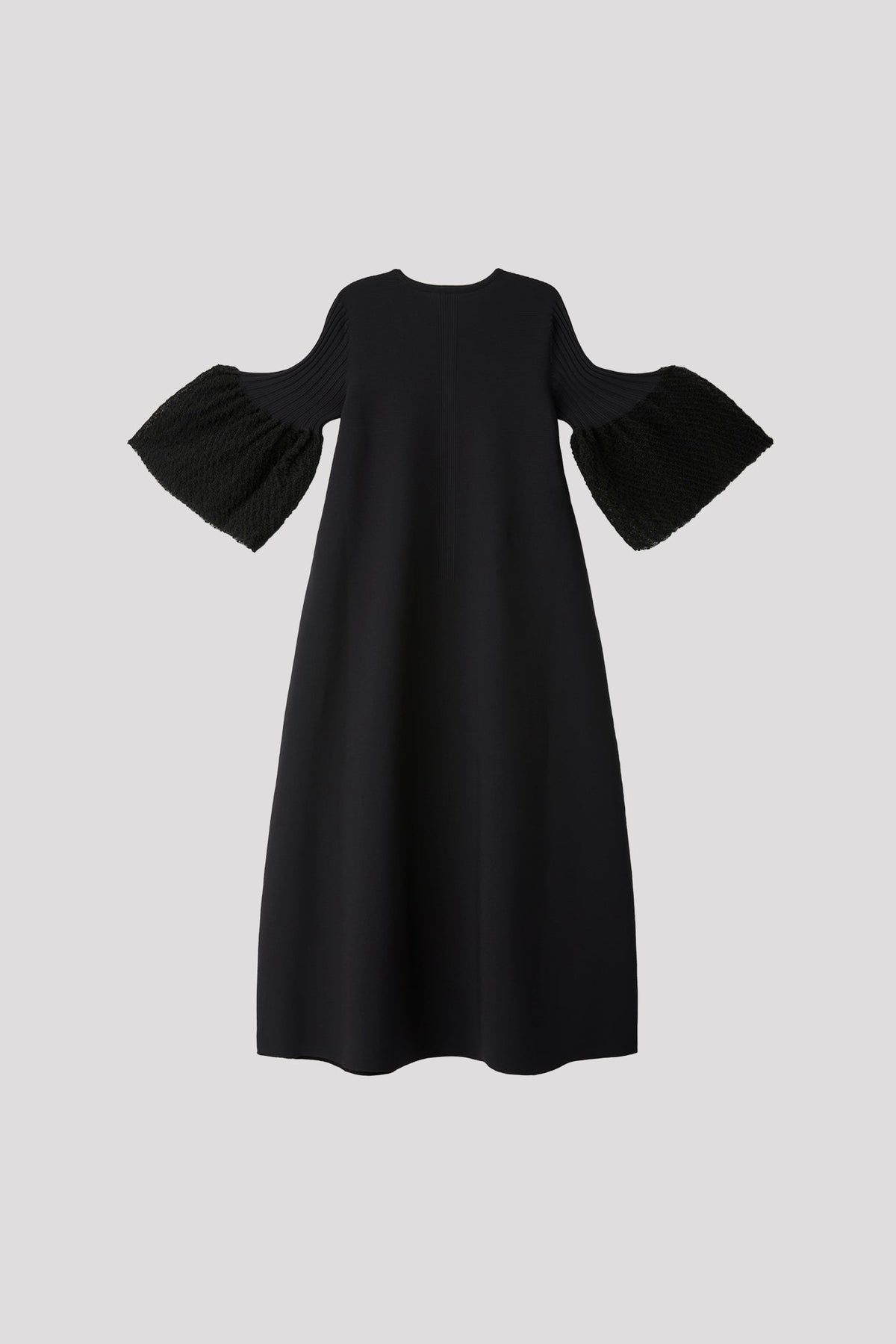 POTTERY ORNAMENT SHORT BELL SLEEVE FLARE DRESS