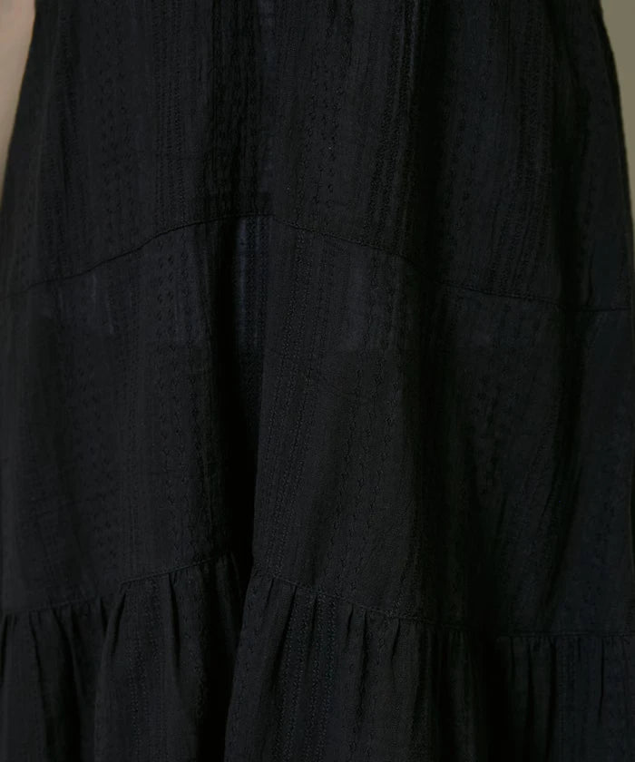 India Cotton Ruffle Tiered Camisole Mini Dress Limited Edition