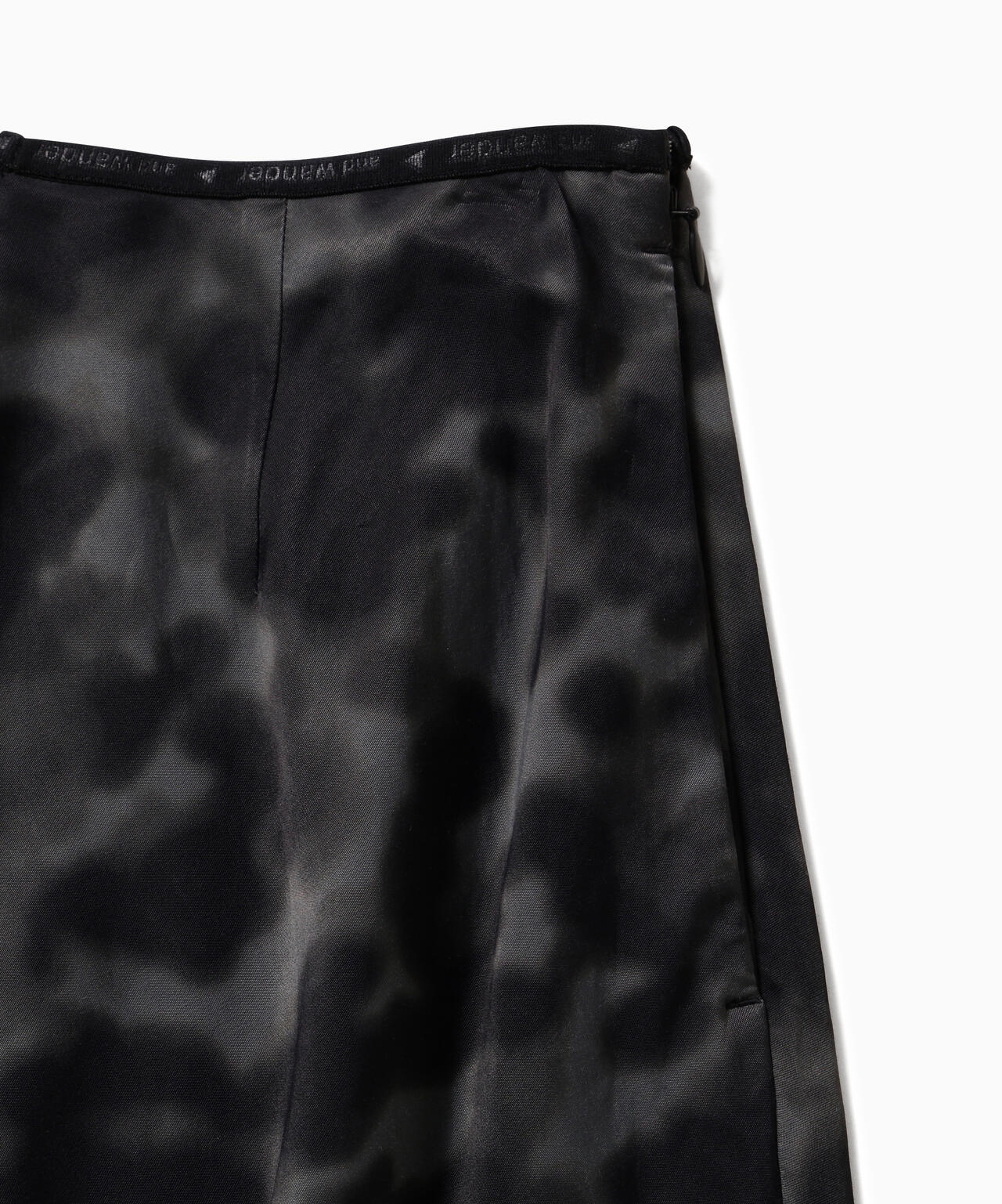 printed satin skirt (W)