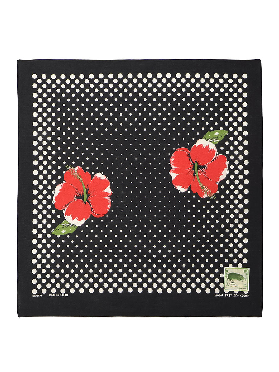 fastcolor Selvedge Bandana (TWIN HIBISCUS)