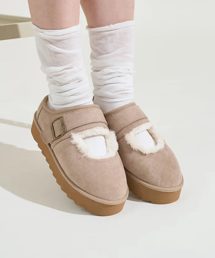 Thick Sole Eco Fur Mary Jane [Limited Edition]