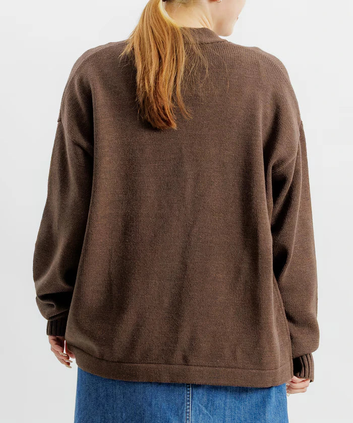 Relaxed Fit Easy Care Washable V-Neck Cardigan