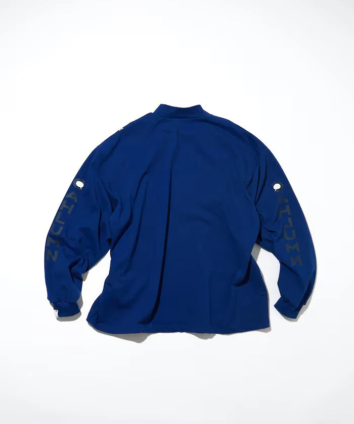 Heavy weight Jersey Mock Neck L/S Print Tee