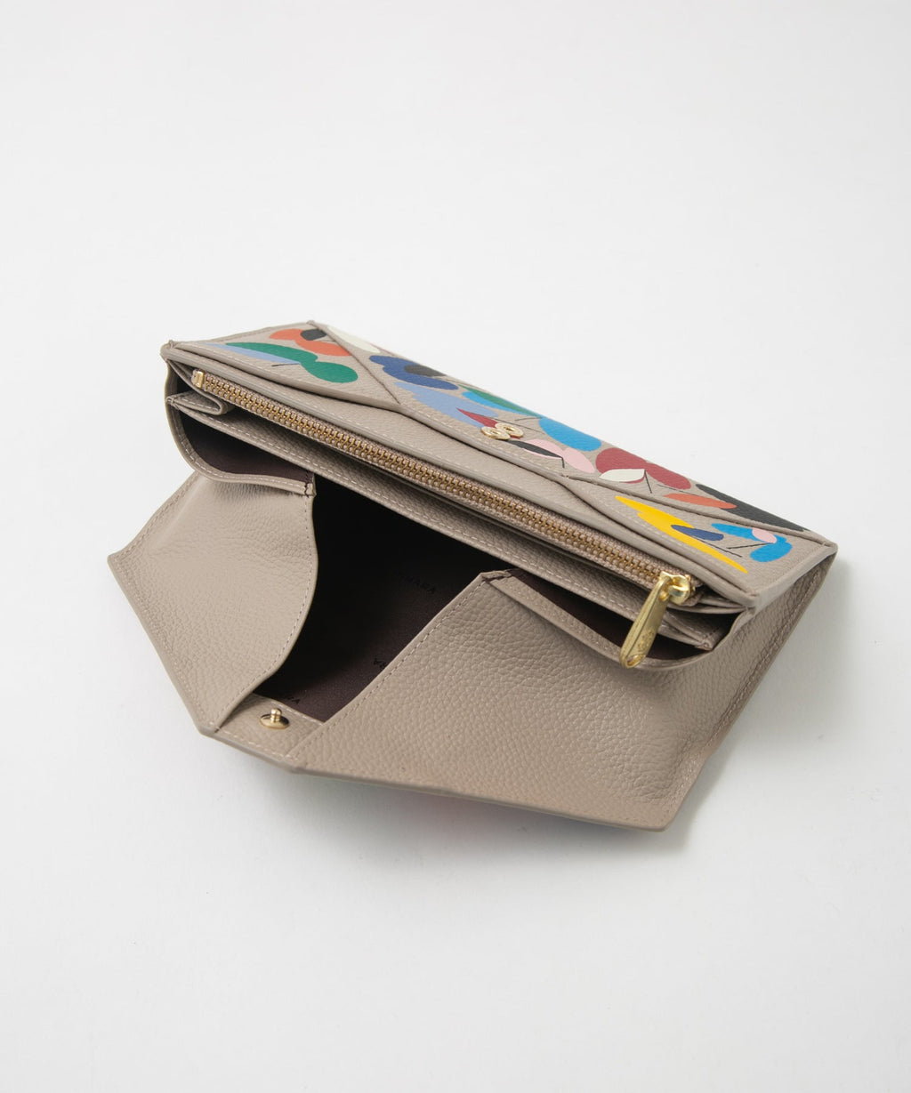 SHOGO SEKINE Collaboration Mail Type Long Wallet Gray Beige SIF-SKN#45