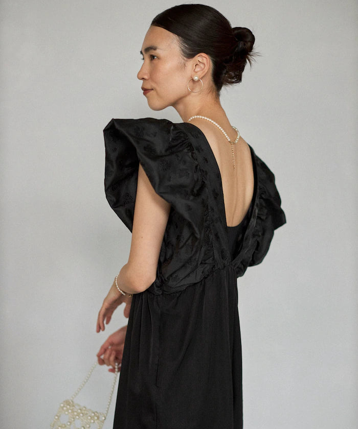 2WAY Flower Sheer Jacquard Docking All-in-One