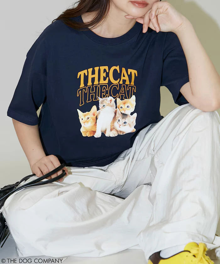 THE DOG / THE CAT Collegiate Style T-Shirt Limited Edition