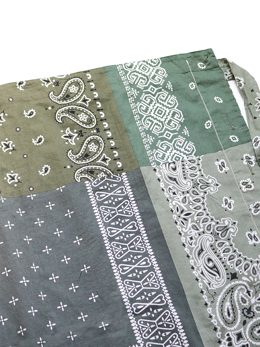 Gauze Bandana Patchwork pt Wrap Pants