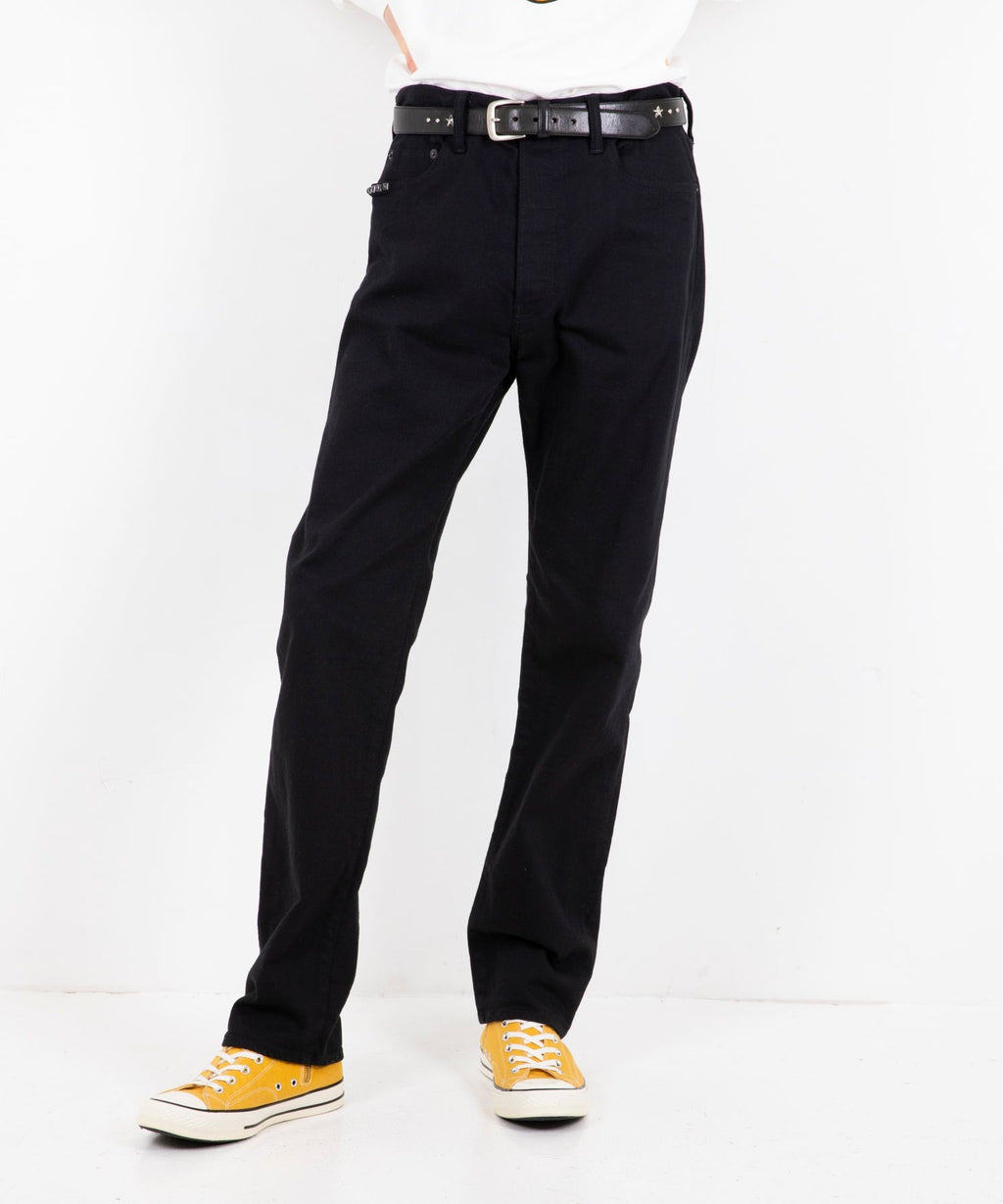 50's XX Black Denim Straight Pants