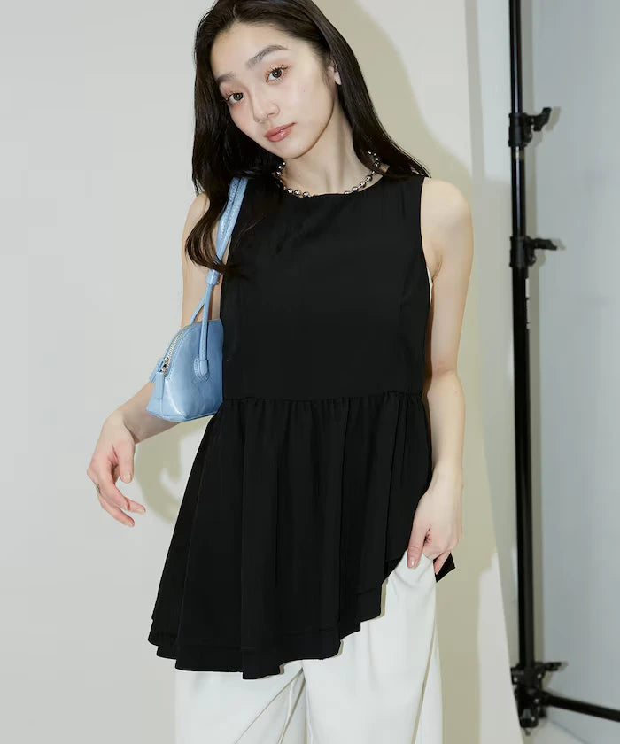 Nylon Washer Asymmetrical Blouse Limited Edition