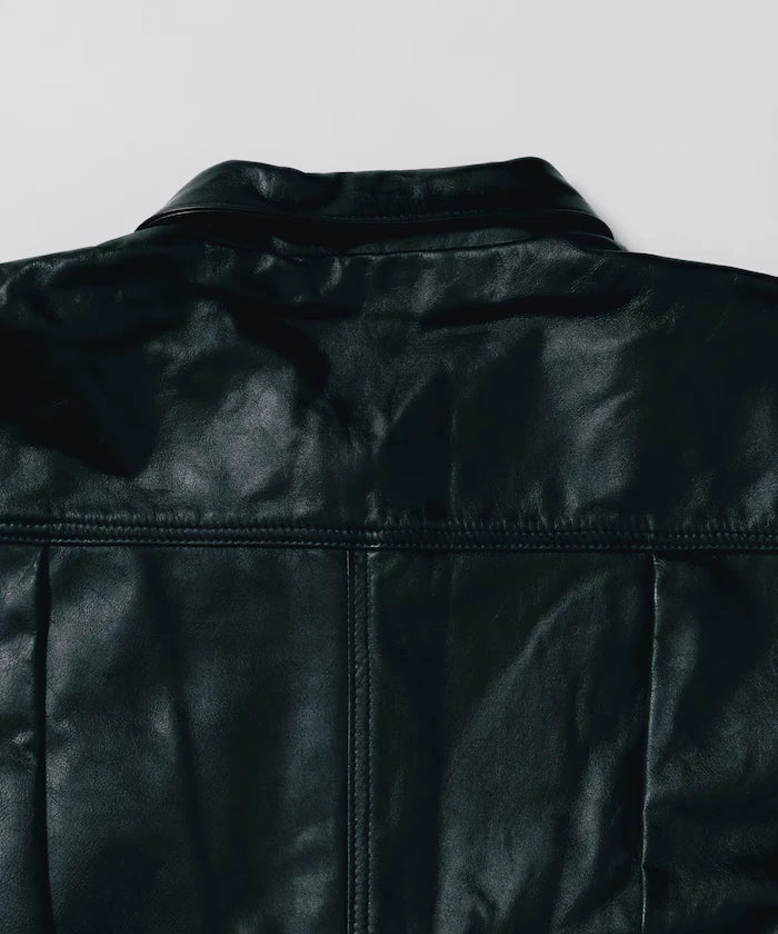 Leather Jacket TYPE-1 / Water-Repellent Leather / Cowhide