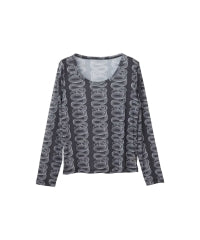 SNAKE LOOP Pattern T-Shirt