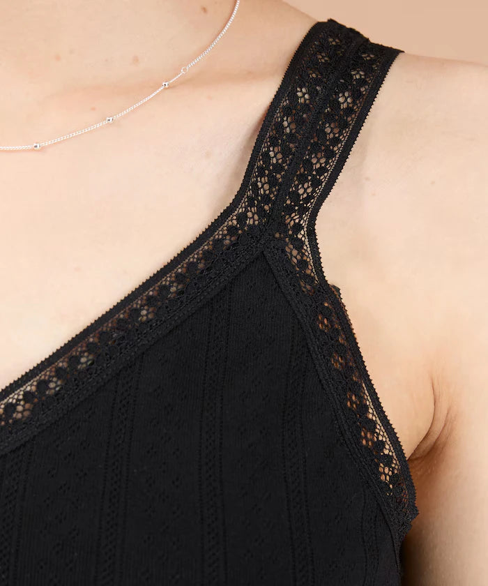 Eyelet Lace V-Neck Camisole