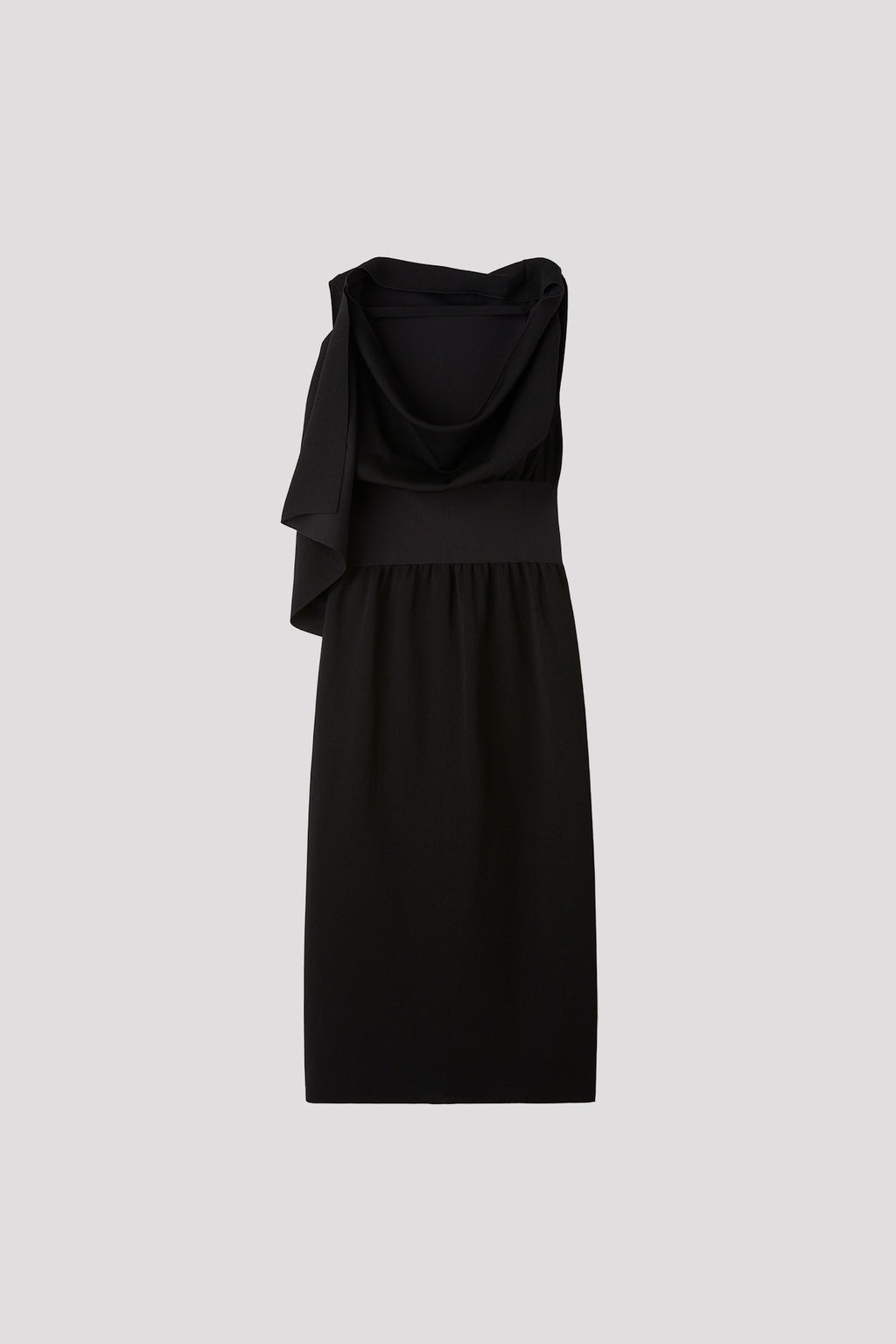 AC MILAN DRAPED SLEEVELESS DRESS