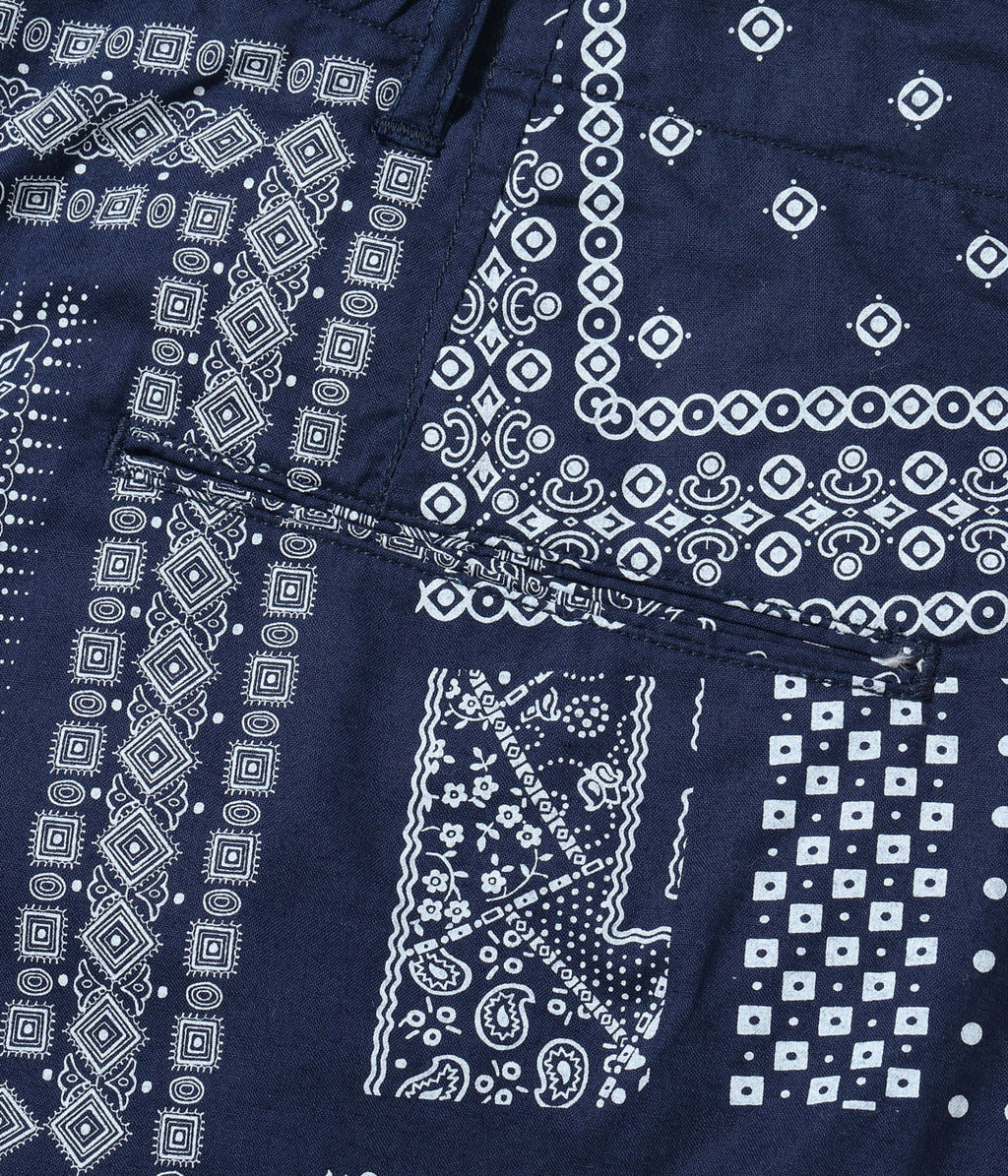 NATIVE AMERICAN BANDANA PATCHWORK PRINT WORK SHORTS