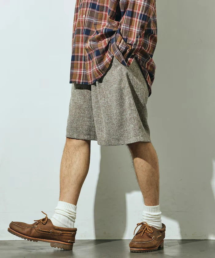 Summer Tweed Easy Wide Shorts / Compatible with Setup
