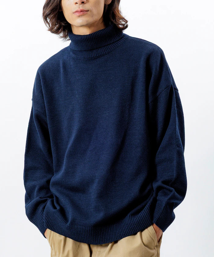 Relaxed Fit Easy Care Washable Turtleneck Knit