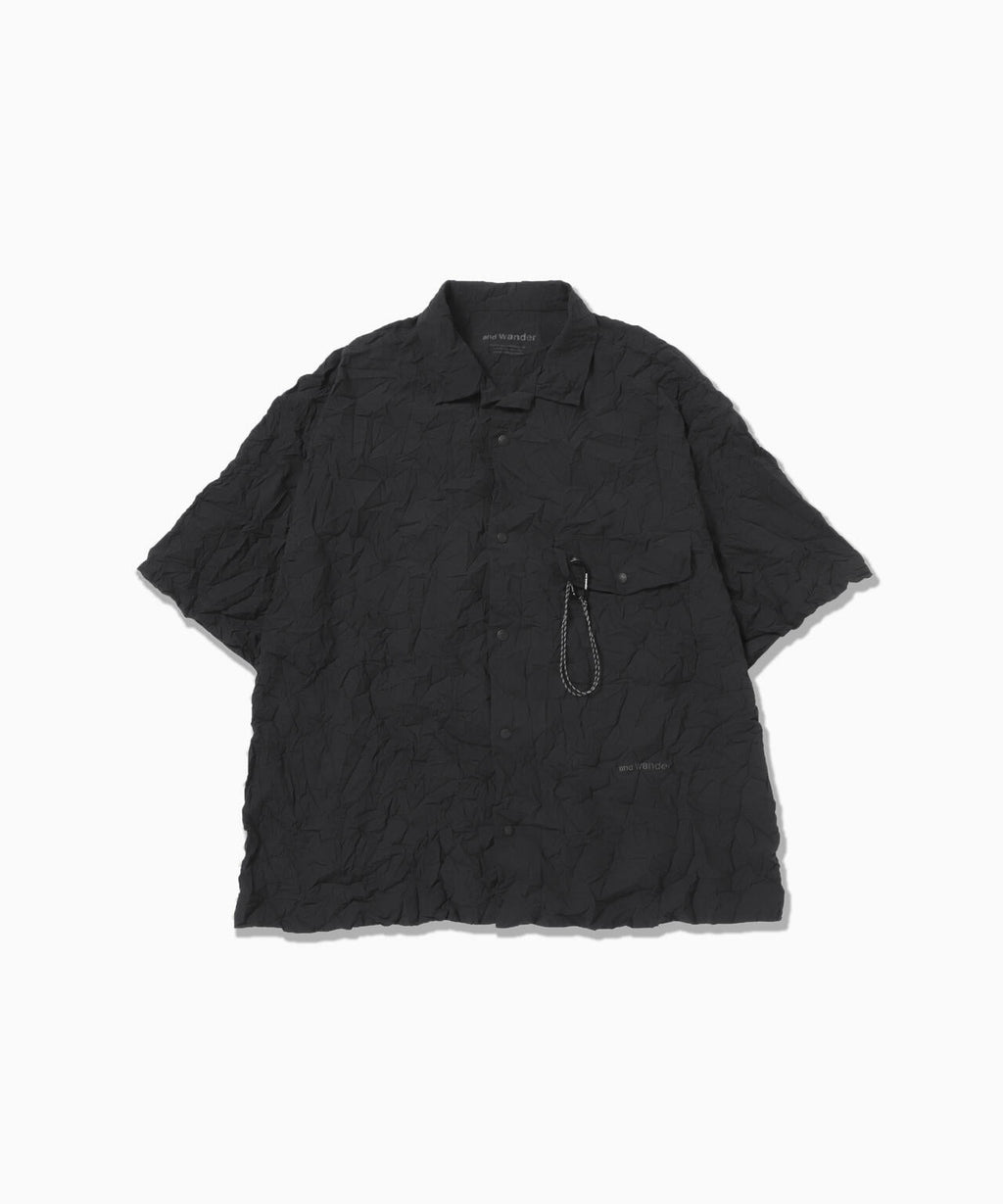 washer pleated open SS shirt (M)