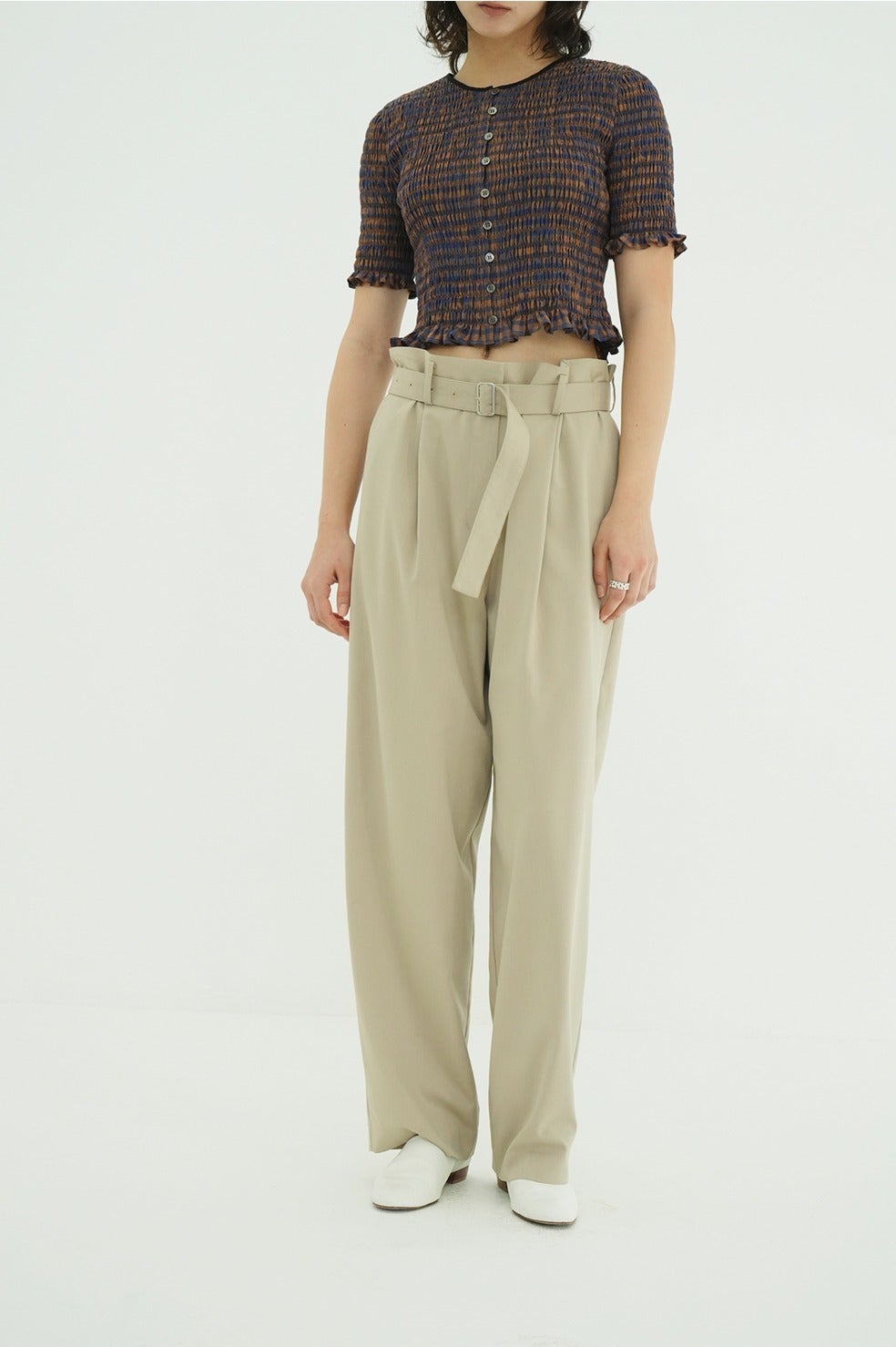 WAIST BELT DAD PANTS