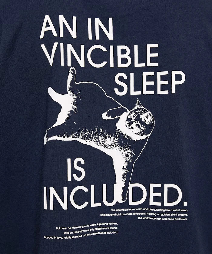 VINCIBLE SLEEP Cat Print T-Shirt Limited Edition