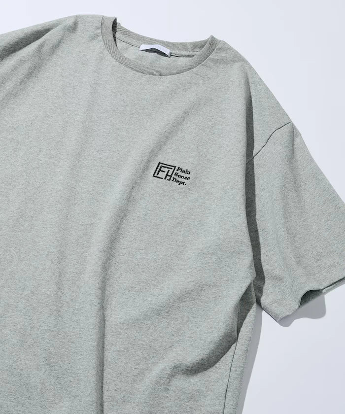 6 Ounce Front Logo Embroidered Crew Neck T-Shirt / One Point Design T-Shirt LEFT CHEST EMBROIDERY PSD